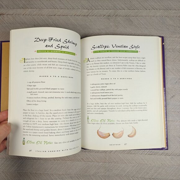 Italian Cooking With Olive Oil Diane Seed Vintage Cookbook Local Ethnic Recipes - Picture 7 of 7